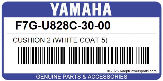Yamaha F7G-U828C-30-00 Cushion 2 (White Coat 5)