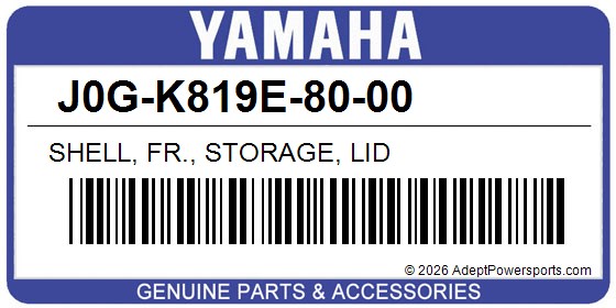 Yamaha J0G-K819E-80-00 Shell, Fr., Storage, Lid