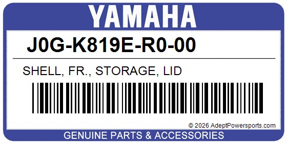 Yamaha J0G-K819E-R0-00 Shell, Fr., Storage, Lid