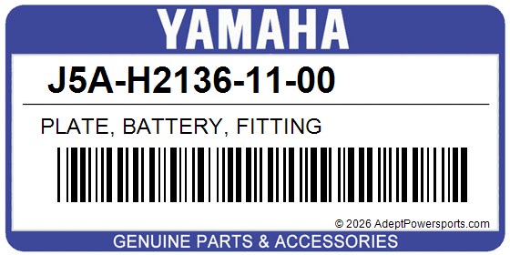 Yamaha J5A-H2136-11-00 Plate, Battery, Fitting