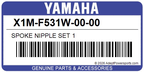 Yamaha X1M-F531W-00-00 Spoke Nipple Set 1