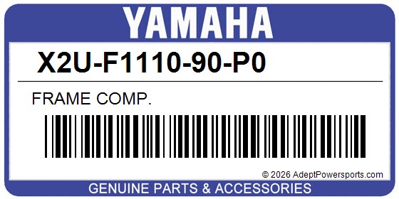 Yamaha X2U-F1110-90-P0 Frame Comp.