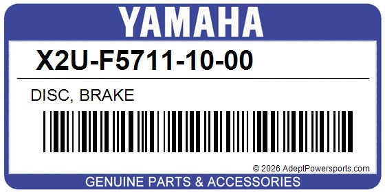 Yamaha X2U-F5711-10-00 Disc, Brake