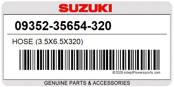 Suzuki 09352-35654-320 Hose (3.5X6.5X320)