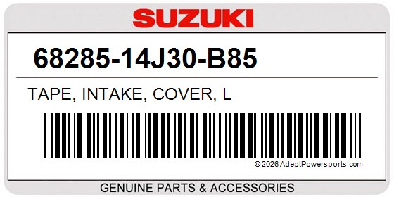 Suzuki 68285-14J30-B85 Tape, Intake, Cover, L