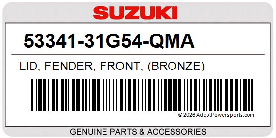 Suzuki 53341-31G54-QMA Lid, Fender, Front, (Bronze)