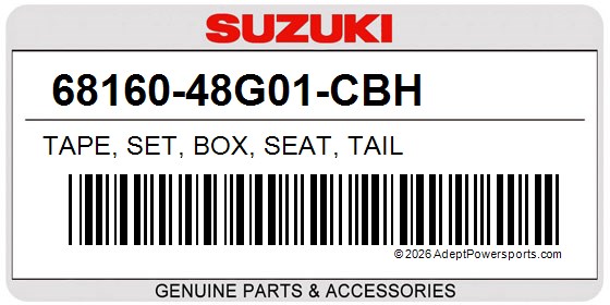 Suzuki 68160-48G01-CBH Tape, Set, Box, Seat, Tail