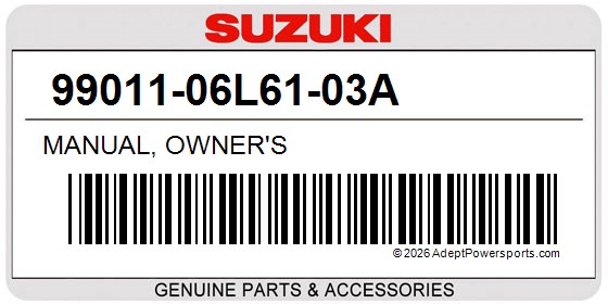 Suzuki 99011-06L61-03A Manual, Owner's