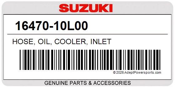 Suzuki 16470-10L00 Hose, Oil, Cooler, Inlet