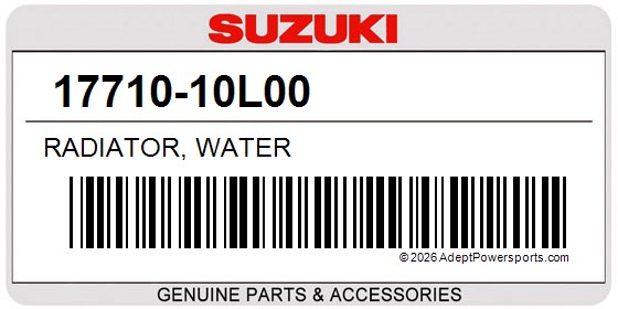 Suzuki 17710-10L00 Radiator, Water