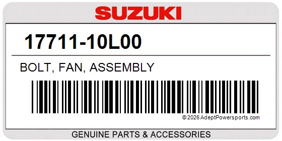 Suzuki 17711-10L00 Bolt, Fan, Assembly