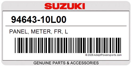 Suzuki 94643-10L00 Panel, Meter, Fr, L