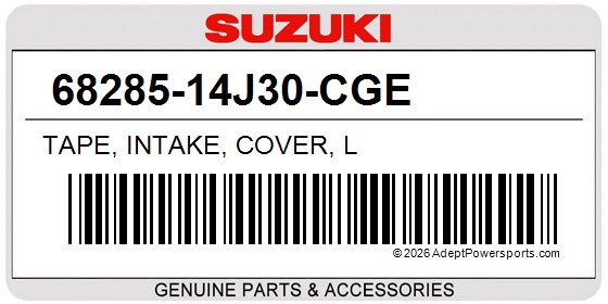 Suzuki 68285-14J30-CGE Tape, Intake, Cover, L