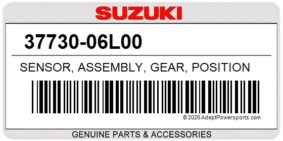Suzuki 37730-06L00 Sensor, Assembly, Gear, Position
