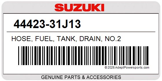 Suzuki 44423-31J13 Hose, Fuel, Tank, Drain, No.2