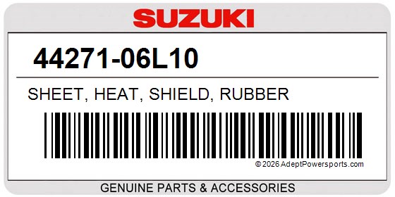 Suzuki 44271-06L10 Sheet, Heat, Shield, Rubber