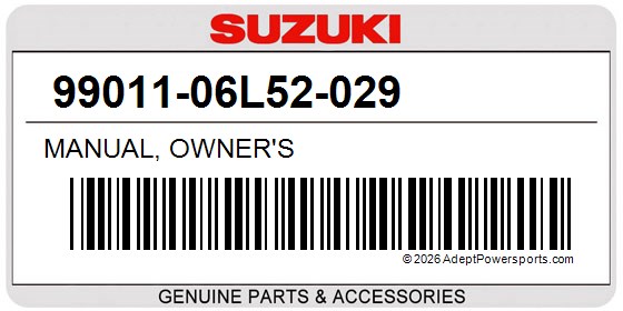 Suzuki 99011-06L52-029 Manual, Owner's