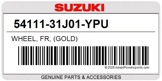 Suzuki 54111-31J01-YPU Wheel, Fr, (Gold)