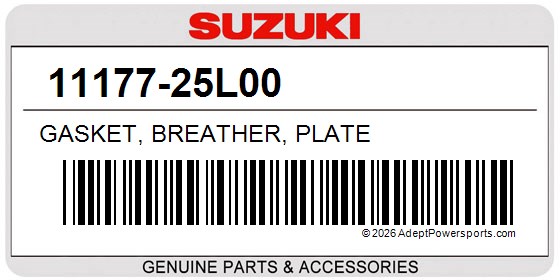 Suzuki 11177-25L00 Gasket, Breather, Plate
