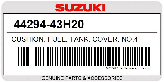Suzuki 44294-43H20 Cushion, Fuel, Tank, Cover, No.4
