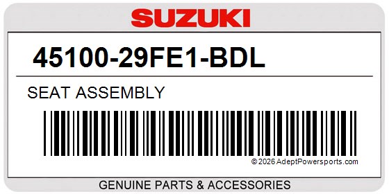 Suzuki 45100-29FE1-BDL Seat Assembly