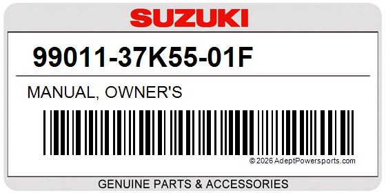 Suzuki 99011-37K55-01F Manual, Owner's