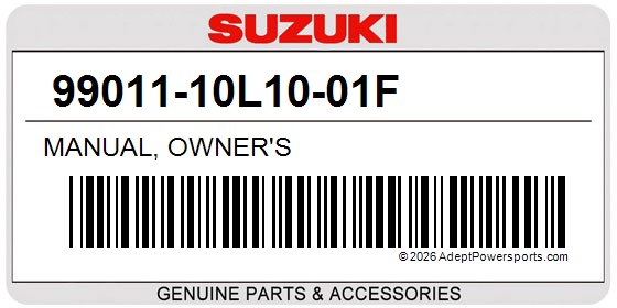 Suzuki 99011-10L10-01F Manual, Owner's