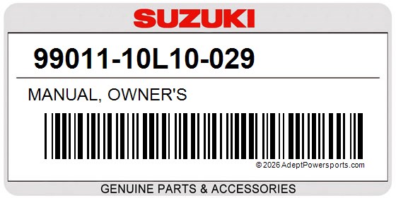 Suzuki 99011-10L10-029 Manual, Owner's