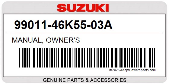 Suzuki 99011-46K55-03A Manual, Owner's