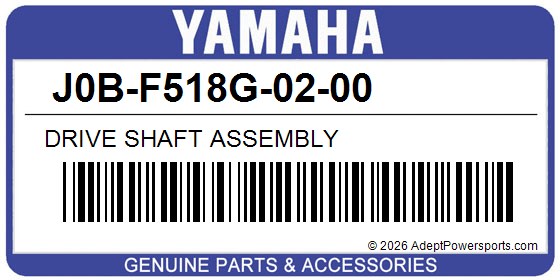 Yamaha J0B-F518G-02-00 Drive Shaft Assembly