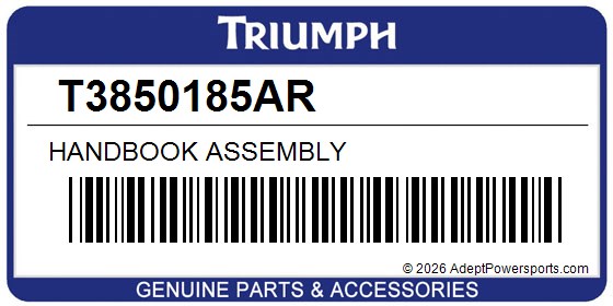 Triumph T3850185AR Handbook Assembly