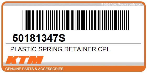 KTM 50181347S Plastic Spring Retainer Cpl.