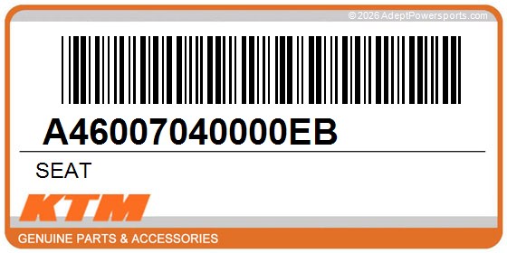 KTM A46007040000EB Seat