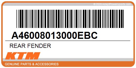 KTM A46008013000EBC Rear Fender