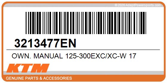 KTM 3213477EN Own. Manual 125-300Exc/Xc-W 17