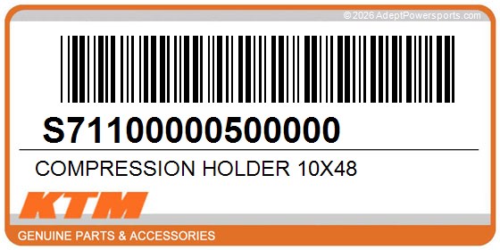 KTM S71100000500000 Compression Holder 10X48