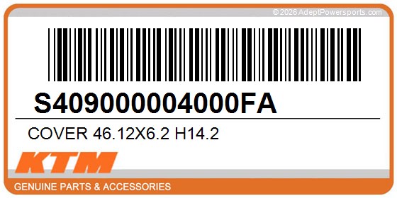 KTM S409000004000FA Cover 46.12X6.2 H14.2
