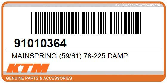 KTM 91010364 Mainspring (59/61) 78-225 Damp