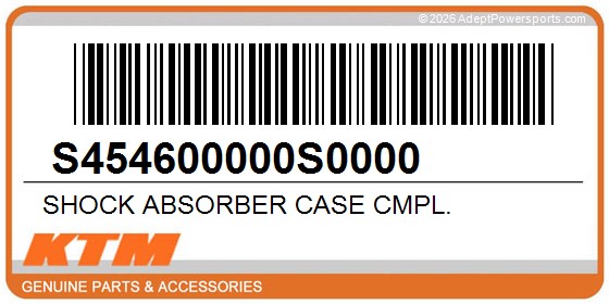 KTM S454600000S0000 Shock Absorber Case Cmpl.