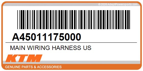 KTM A45011175000 Main Wiring Harness Us
