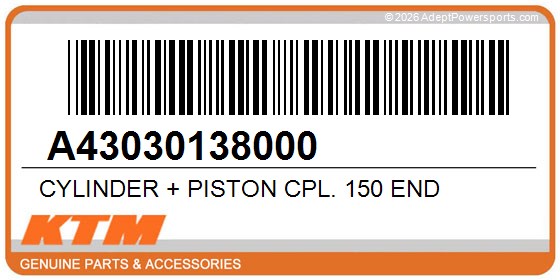KTM A43030138000 Cylinder + Piston Cpl. 150 End