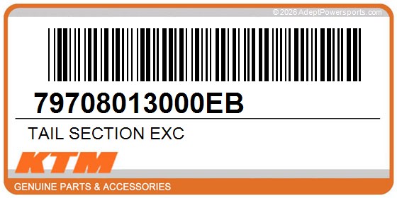 KTM 79708013000EB Tail Section Exc