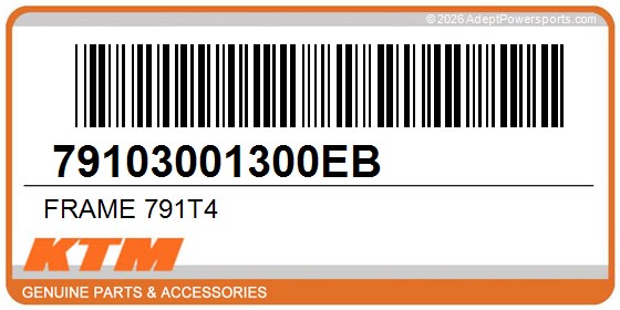 KTM 79103001300EB Frame 791T4