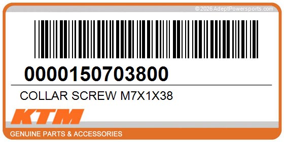 KTM 0000150703800 Collar Screw M7x1x38