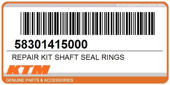KTM 58301415000 Repair Kit Shaft Seal Rings