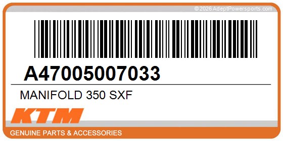 KTM A47005007033 Manifold 350 Sxf