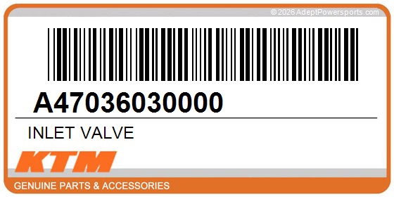 KTM A47036030000 Inlet Valve