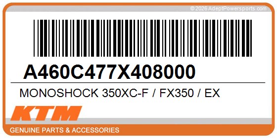 KTM A460C477X408000 Monoshock 350Xc-F / Fx350 / Ex