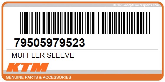 KTM 79505979523 Muffler Sleeve