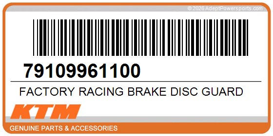 KTM 79109961100 Factory Racing Brake Disc Guard
